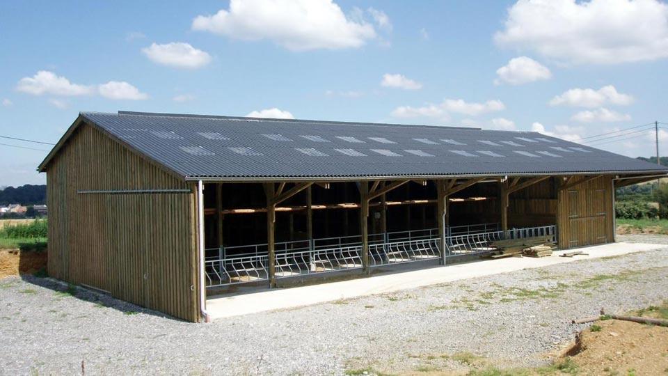 Hangar agricole avec ferme - ABT Construction Bois
